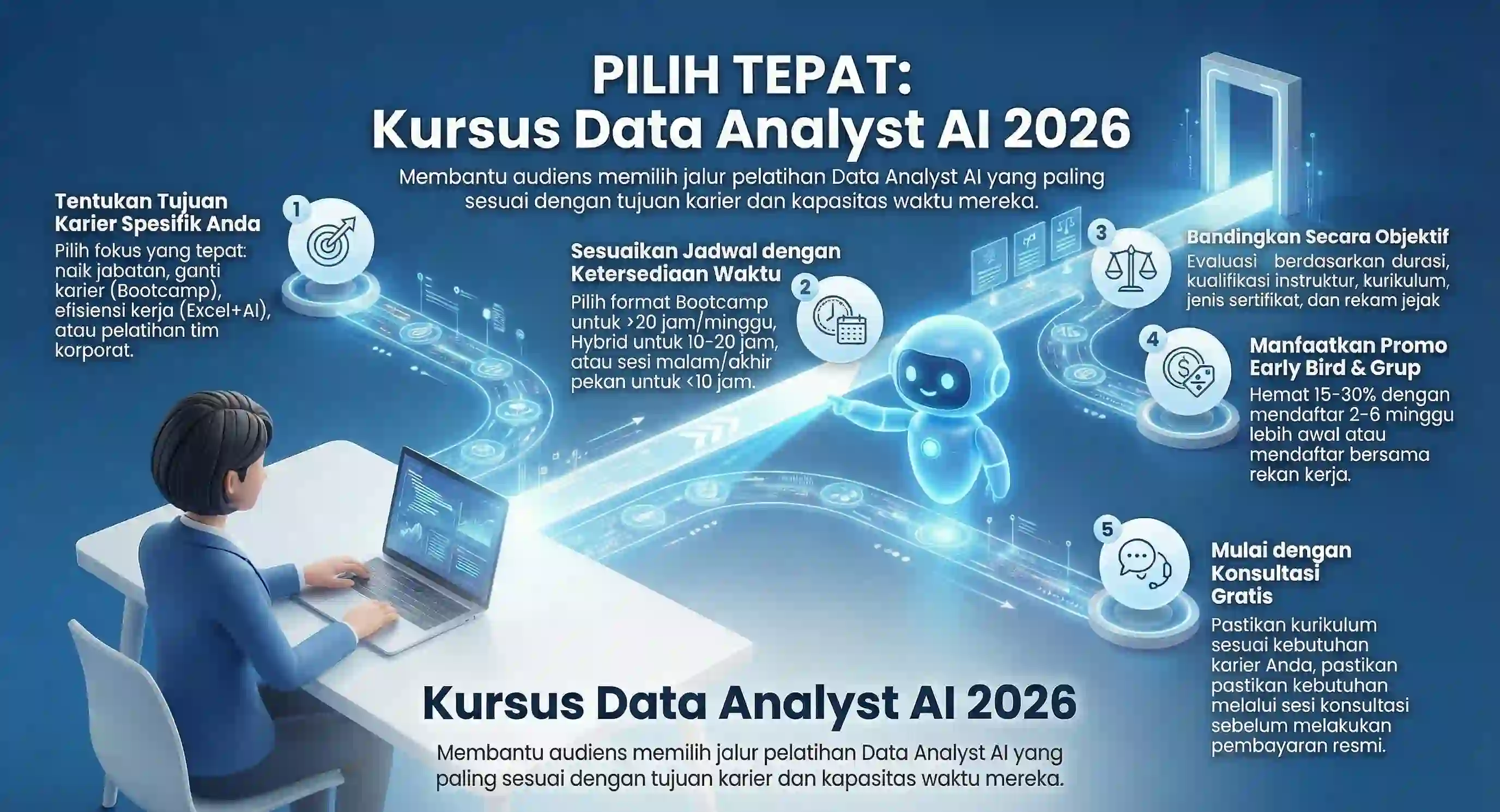 Cara Daftar Kursus Data Analyst AI 2026